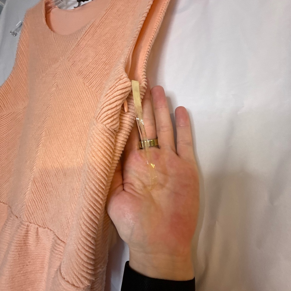 Gianni Bini Peach Textured Mini Dress Size 8 | Women’s Mini Dress - Picture 6 of 9
